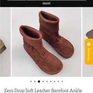 Soft Leather Ankle Sock Boots